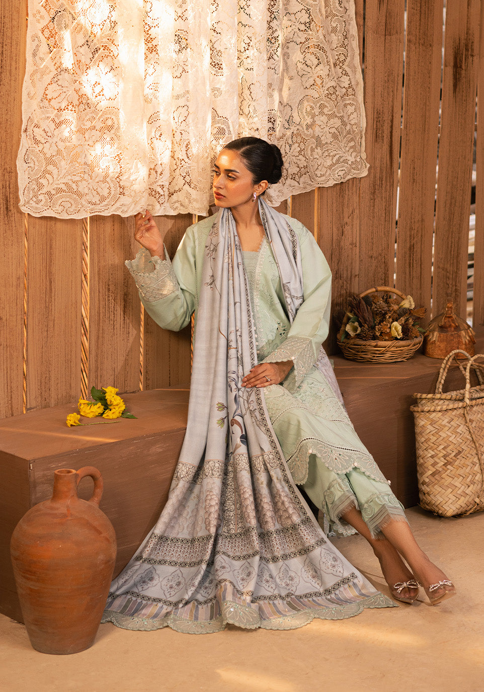 Zarqash | Kaya Casual Pret Fall 24 | ZQ OO7 AYLA by Zarqash - Designer Dress - Type: Ladies Clothes - Available at Libayah - 100% Original