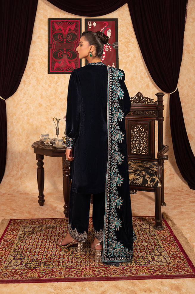 Fozia Khalid | Velvet Deck | Spade by Fozia Khalid - Designer Dress - Type: Formal - Available at Libayah - 100% Original