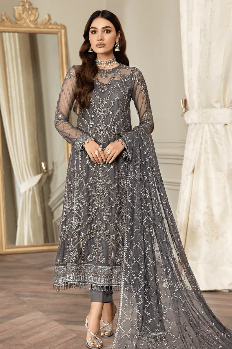 Zarif | Mehroz Formals | Storm Grey by Zarif - Designer Dress - Type: Ladies Clothes - Available at Libayah - 100% Original