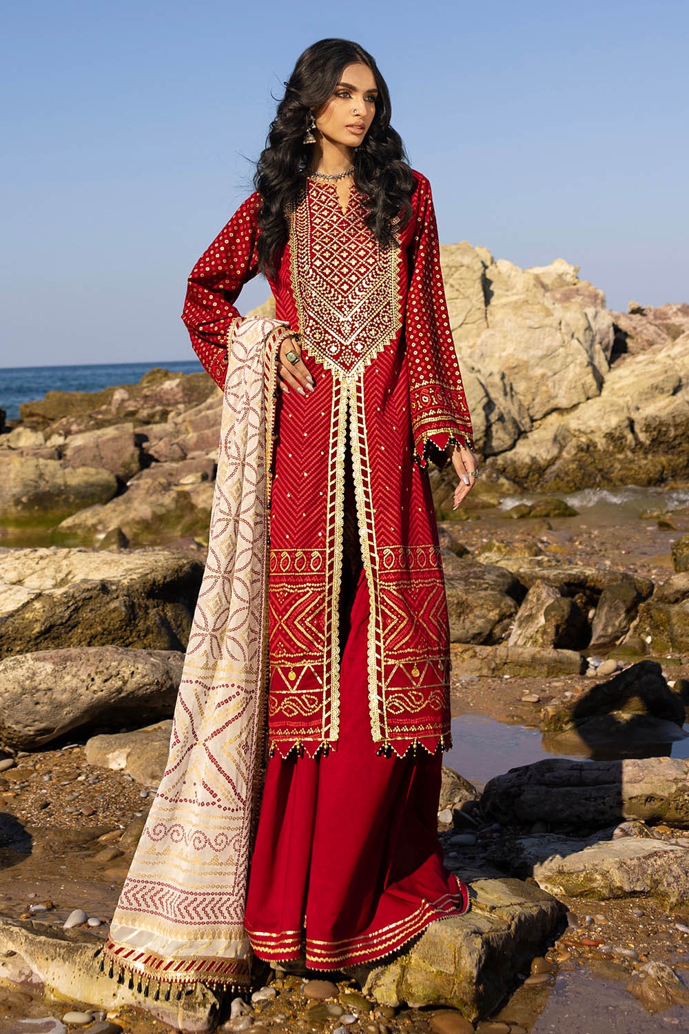 Gul Ahmed | Chunri Lawn 25 | BM-52022 by Gul Ahmed - Designer Dress - Type: Ladies Clothes - Available at Libayah - 100% Original