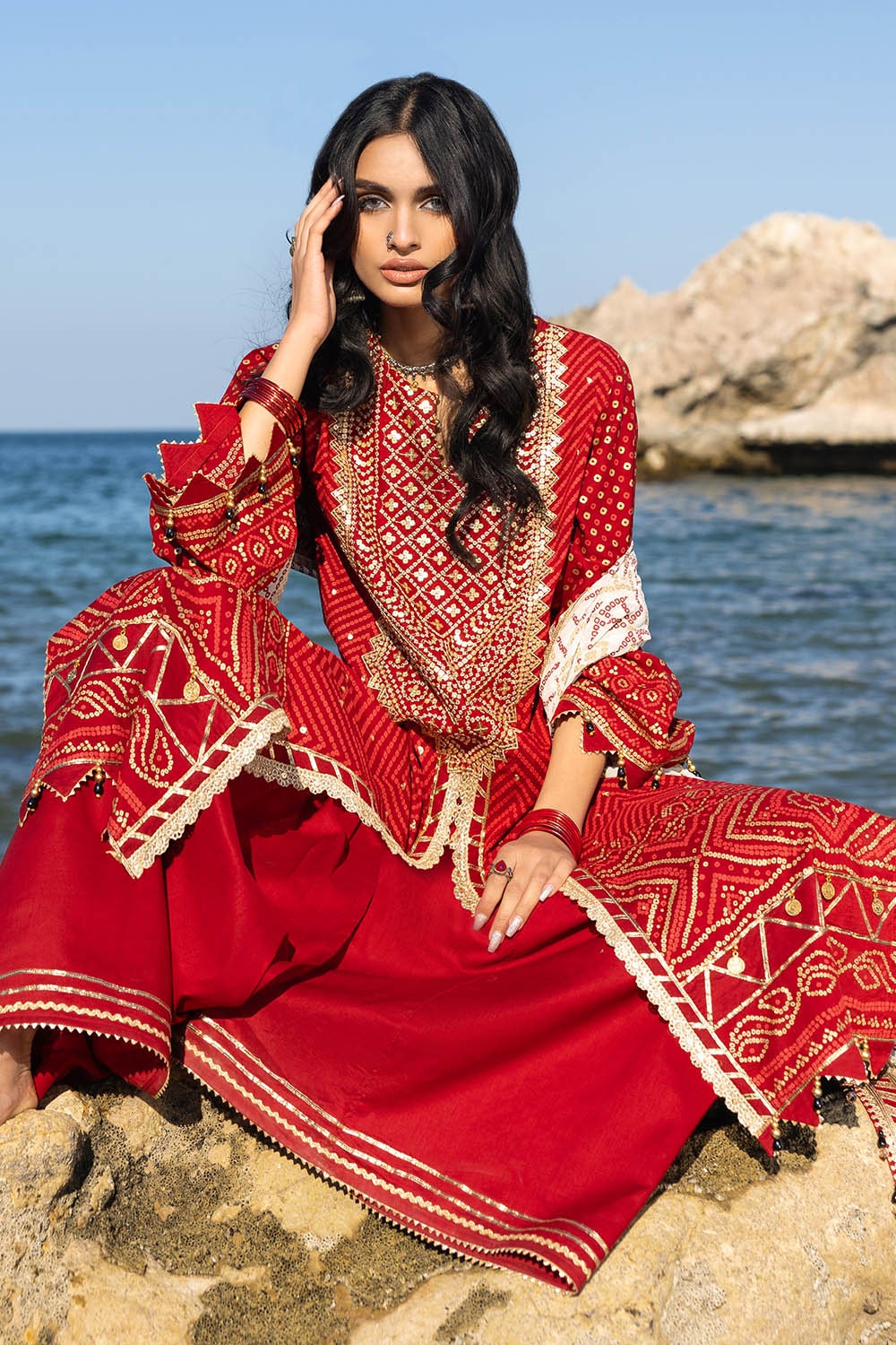 Gul Ahmed | Chunri Lawn 25 | BM-52022 by Gul Ahmed - Designer Dress - Type: Ladies Clothes - Available at Libayah - 100% Original