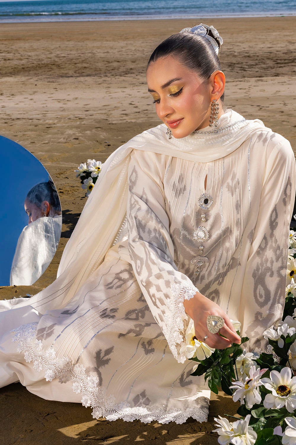 Gul Ahmed | Taara 25 | MJ-52003 by Gul Ahmed - Designer Dress - Type: Ladies Clothes - Available at Libayah - 100% Original