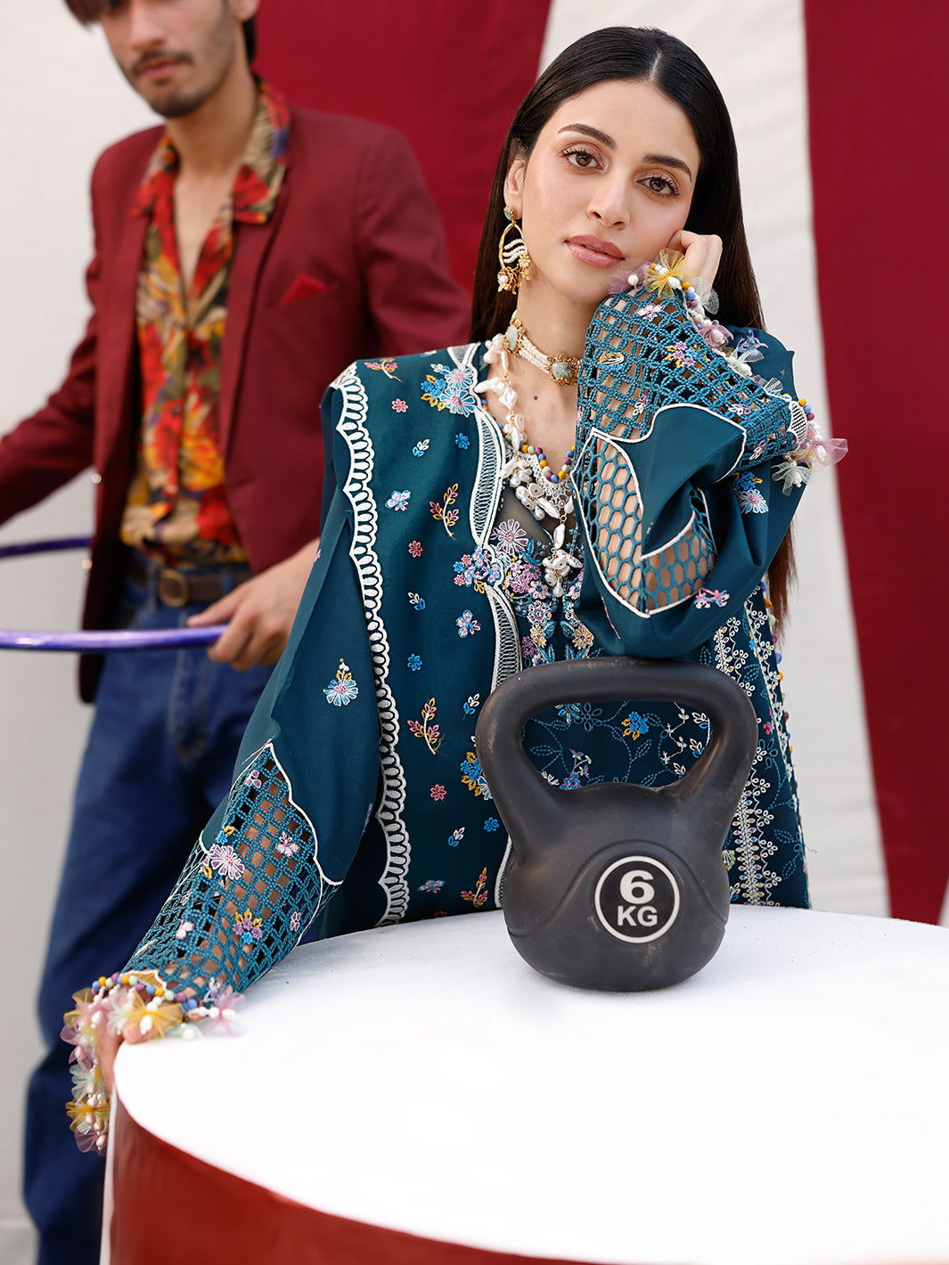 Bin Ilyas | Carnival Summer Edit 25 | 35 - A by Bin Ilyas - Designer Dress - Type: Ladies Clothes - Available at Libayah - 100% Original