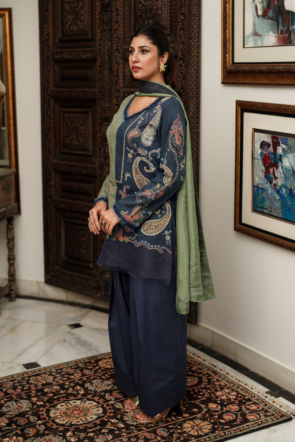 Shamaeel Ansari | Nazaakat Pret | Olive Muse by Shamaeel Ansari - Designer Dress  - Type : Ladies Clothes - Available at Libayah - 100% Original 