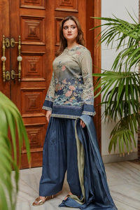 Shamaeel Ansari | Nazaakat Pret | Azure Whisper by Shamaeel Ansari - Designer Dress  - Type : Ladies Clothes - Available at Libayah - 100% Original 