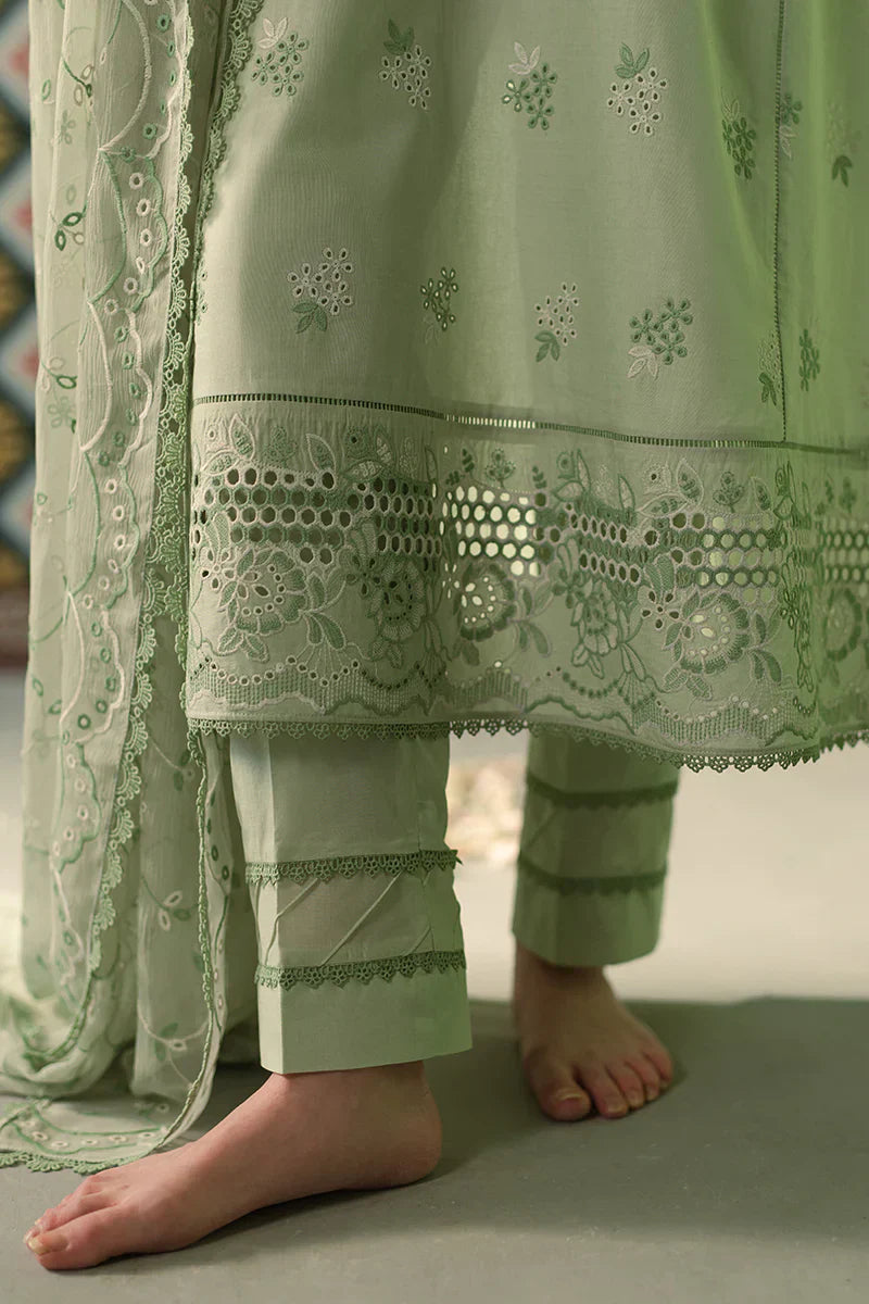 Cross Stitch | Chikankari Lawn | ICY MINT