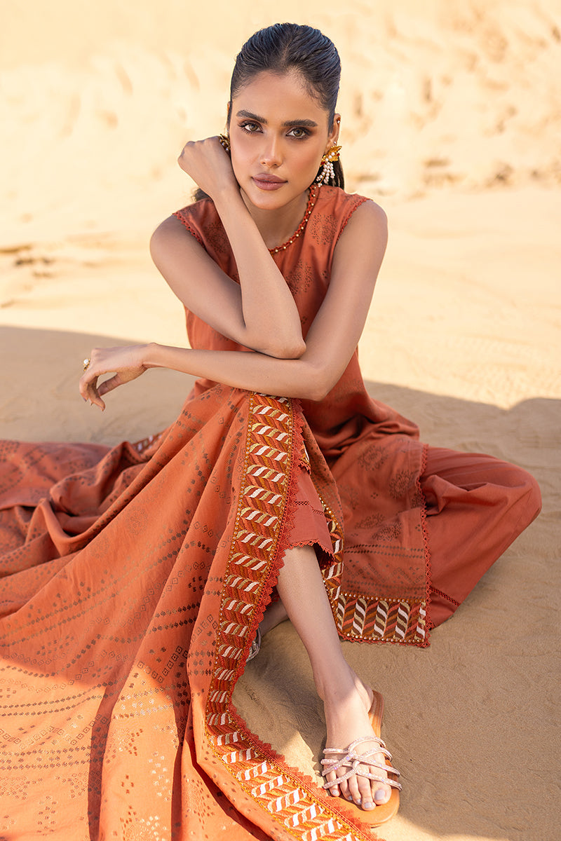 Cross Stitch | Eid Lawn 24 | RUSSET DUSK