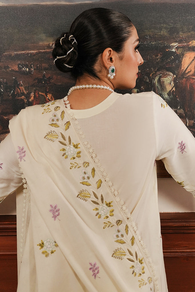 Cross Stitch | Satin De Luxe | IVORY GARDEN by Cross Stitch - Designer Dress - Type: Luxury - Available at Libayah - 100% Original