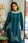 Fahad Hussayn | Lawn Banger | Midnight Teal by Erum Khan - Designer Dress - Type: Ladies Clothes - Available at Libayah - 100% Original