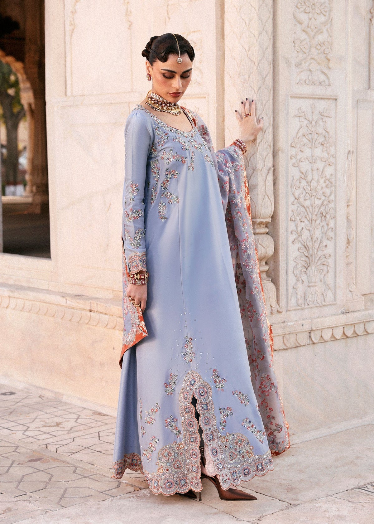 Hussain Rehar | Luxury Pret AW 25 | Periwina by Hussain Rehar - Designer Dress  - Type : Ladies Clothes - Available at Libayah - 100% Original 