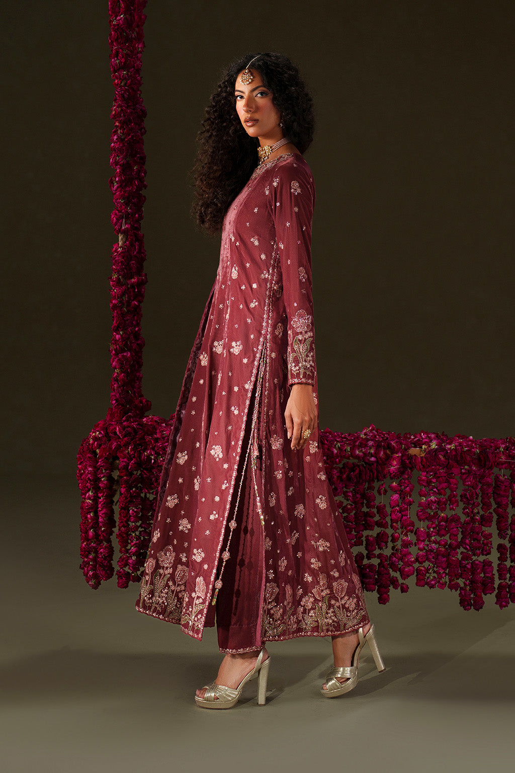 Iznik | Velvet 25 | IV-75 Embroidered Velvet by Iznik - Designer Dress - Type : Ladies Clothes - Available at Libayah - 100% Original 
