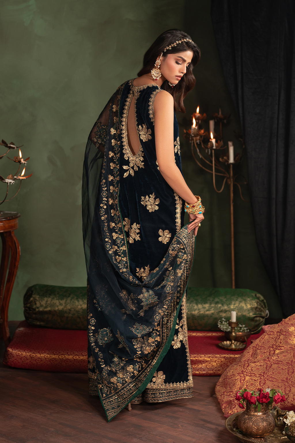 Iznik | Velvet 25 | IV-51 Embroidered Velvet by Iznik - Designer Dress - Type : Ladies Clothes - Available at Libayah - 100% Original 