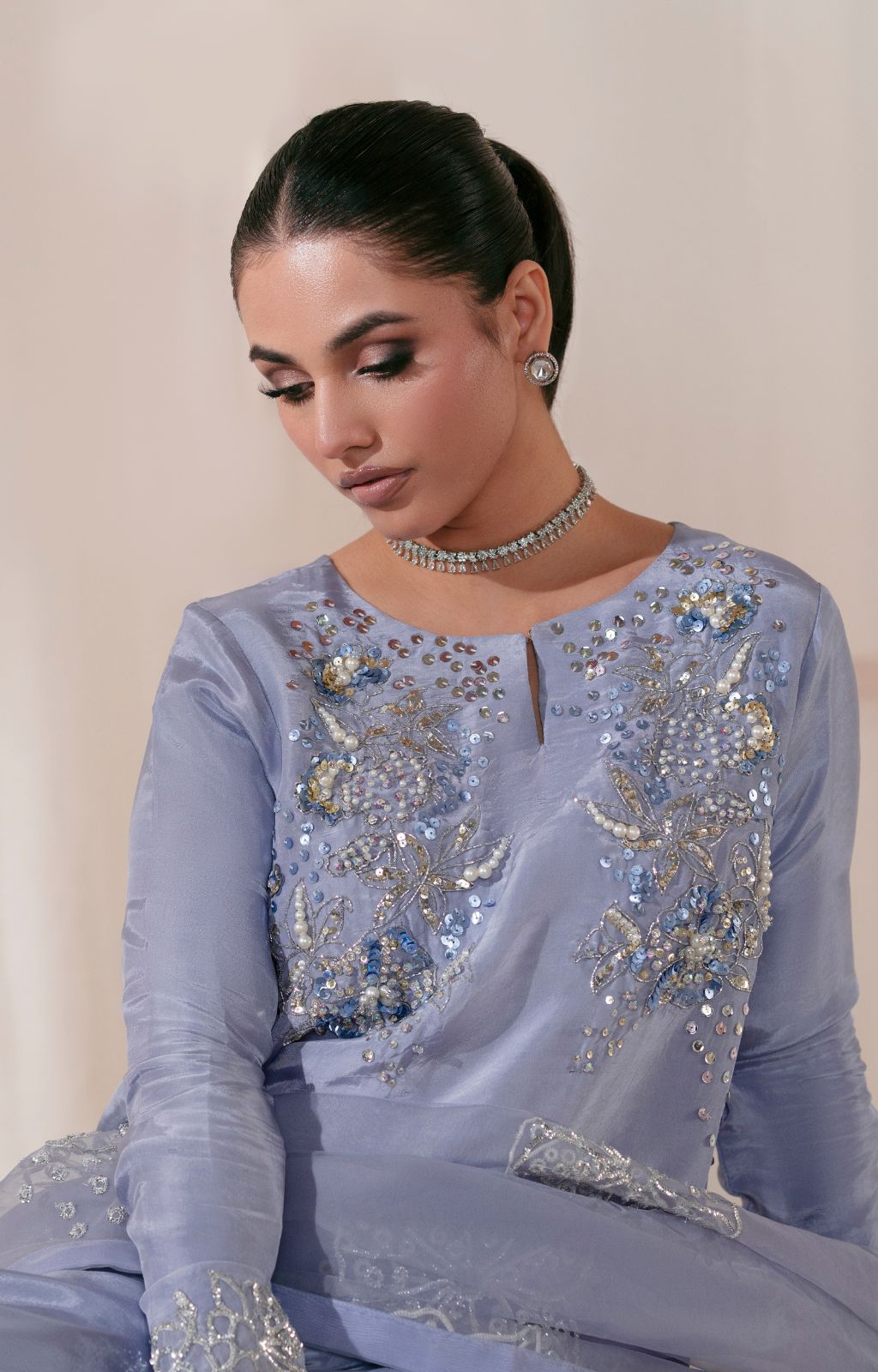 Ajr Couture | Symphony Luxe Festive 25 | Crimson by AJR Couture - Designer Dress - Type: Ladies Clothes - Available at Libayah - 100% Original