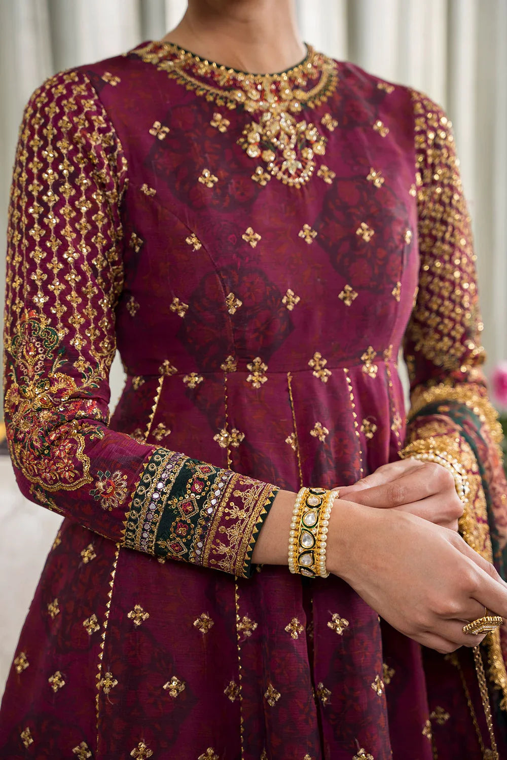 Baroque | Chantelle Embroidered Collection | CH12-03 by Baroque - Designer Dress - Type: Ladies Clothes - Available at Libayah - 100% Original