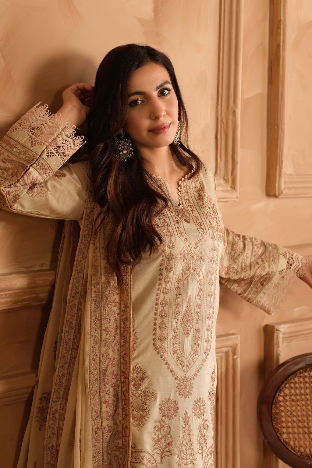Johra | Shah Jahan Embroidered Viscose | JH-269-SJ by Johra - Designer Dress - Type: Luxury - Available at Libayah - 100% Original