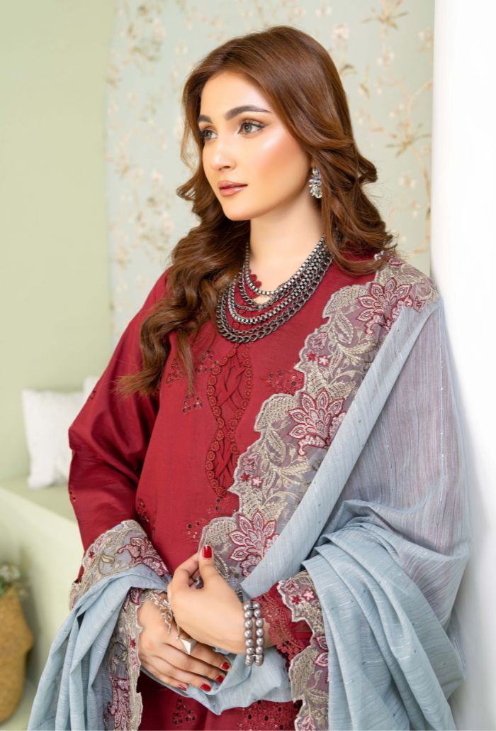 Humdum | Baad e Baharan Lawn | Baad e Baharan - D08 by HumDum - Designer Dress - Type: Ladies Clothes - Available at Libayah - 100% Original