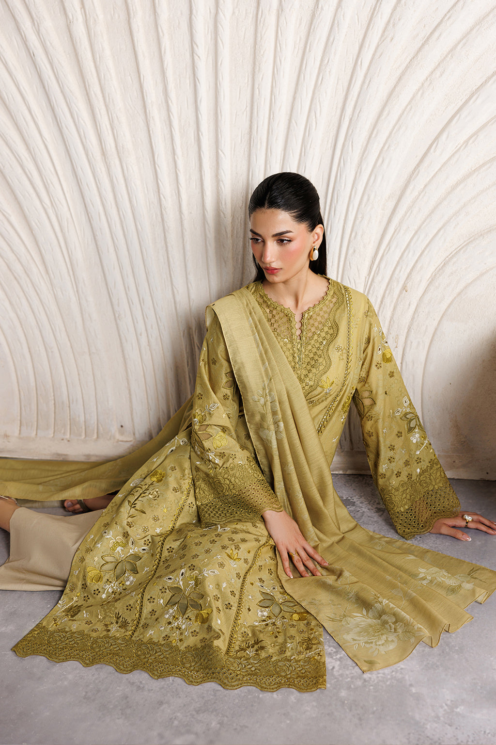 Iznik | Festive lawn 26 | IBE-09 Embroidered Lawn by Iznik - Designer Dress  - Type : Ladies Clothes - Available at Libayah - 100% Original 