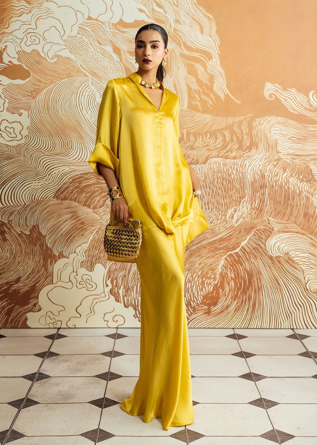 Citrine – authentic Pakistani formal dress from the Mahgul Whispers of Silk collection for women in the UK