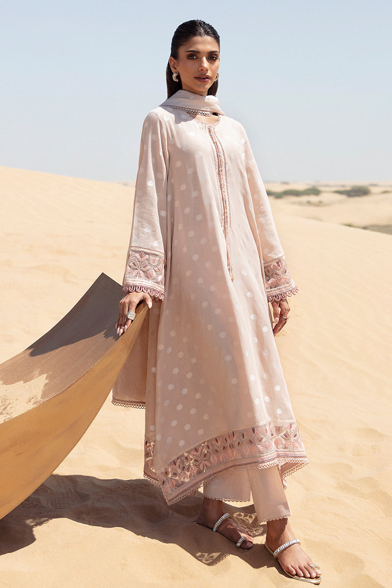Cross Stitch | Eid Lawn 24 | DUSTY ROSE by Cross Stitch - Designer Dress - Type: Ladies Clothes - Available at Libayah - 100% Original