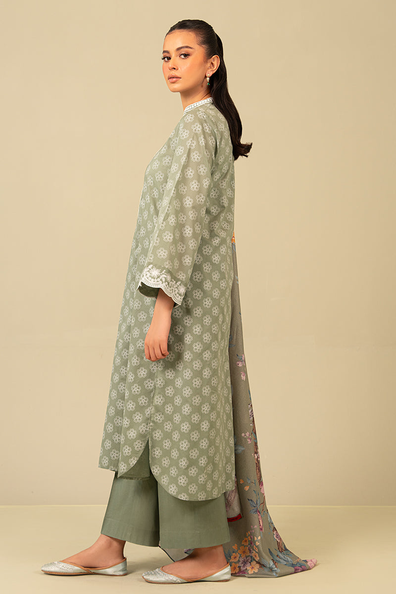 Cross Stitch | Daily Wear | BLOOMING SAGE by Cross Stitch - Designer Dress - Type: Casuals - Available at Libayah - 100% Original