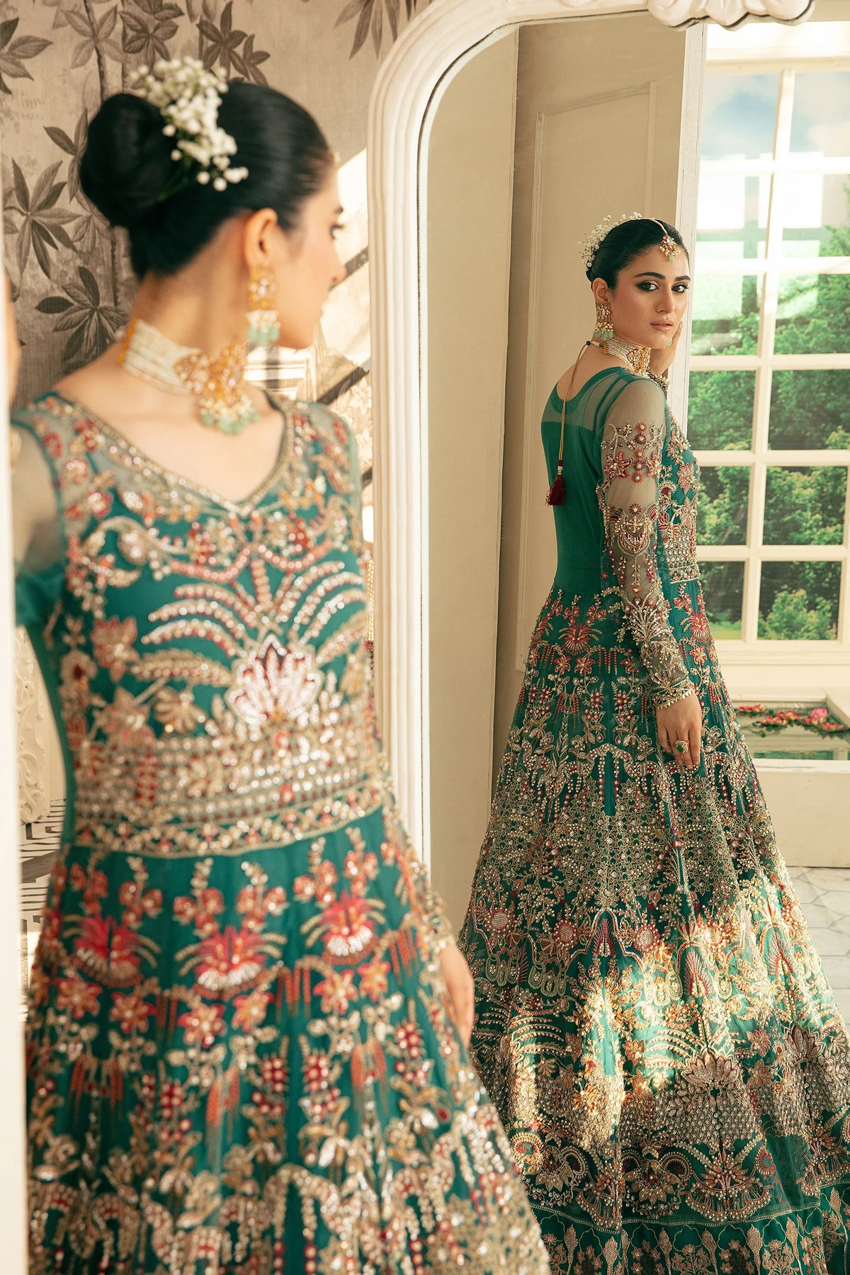 Ezra | Wedding Collection | Zeenat by Ezra - Designer Dress - Type: Ladies Clothes - Available at Libayah - 100% Original