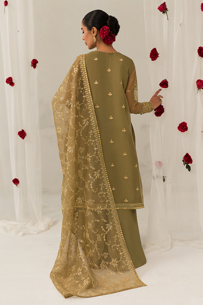 Cross Stitch | Luxe Atelier 24 | OLIVE GLEAM by Cross Stitch - Designer Dress - Type: Ladies Clothes - Available at Libayah - 100% Original
