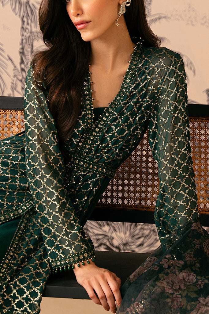 Cross Stitch | Luxe Atelier 24 | VIRIDIAN HAVEN by Cross Stitch - Designer Dress - Type: Ladies Clothes - Available at Libayah - 100% Original