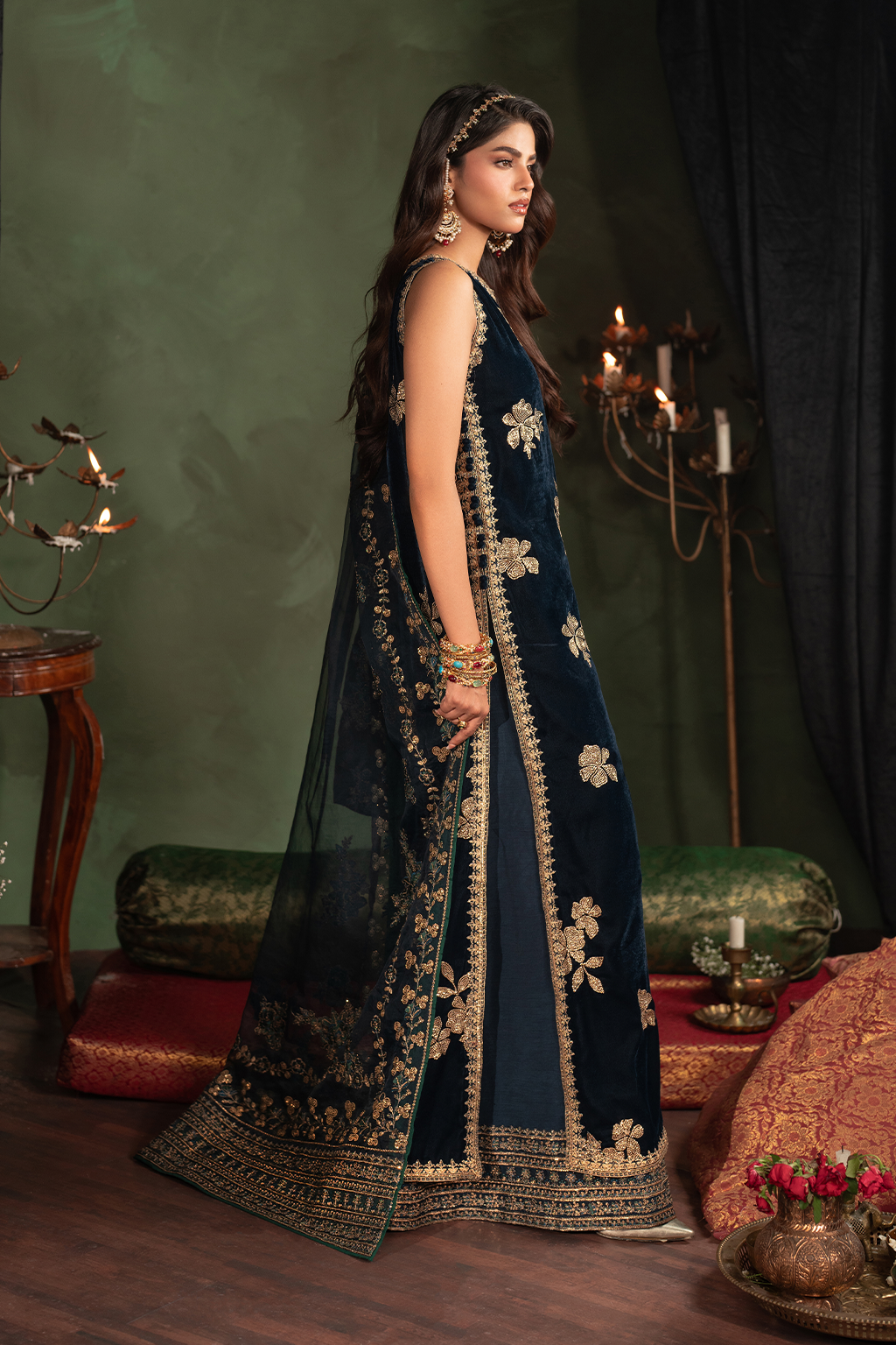 Iznik | Velvet 25 | IV-51 Embroidered Velvet by Iznik - Designer Dress - Type : Ladies Clothes - Available at Libayah - 100% Original 