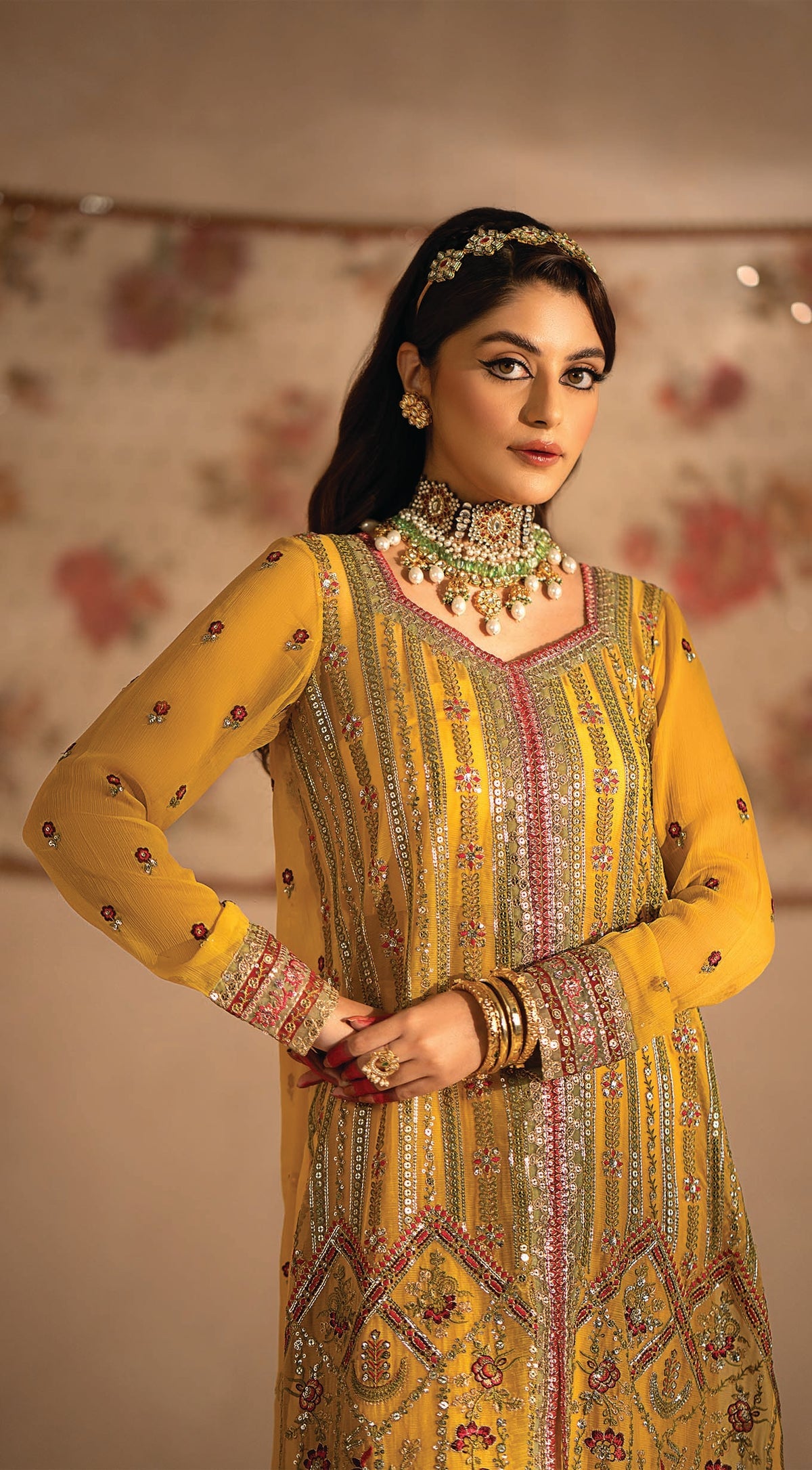 Myeesha | Nayab Formals | Pukhraj by Myeesha - Designer Dress - Type: Ladies Clothes - Available at Libayah - 100% Original