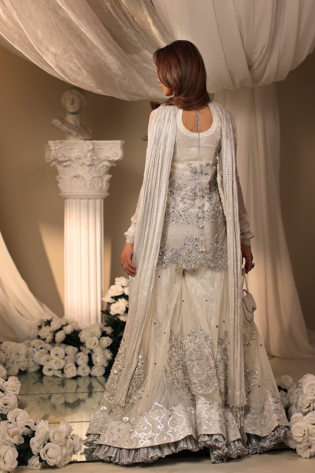 Musferah Saad | Casa Blance | Ivory Serenade by Musferah Saad - Designer Dress  - Type : Ladies Clothes - Available at Libayah - 100% Original 
