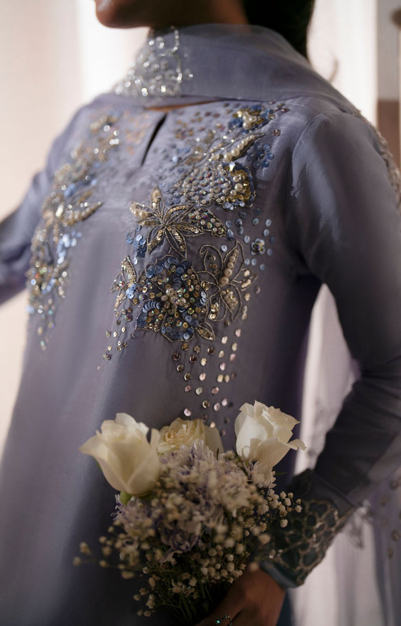 Ajr Couture | Symphony Luxe Festive 25 | Crimson by AJR Couture - Designer Dress - Type: Ladies Clothes - Available at Libayah - 100% Original