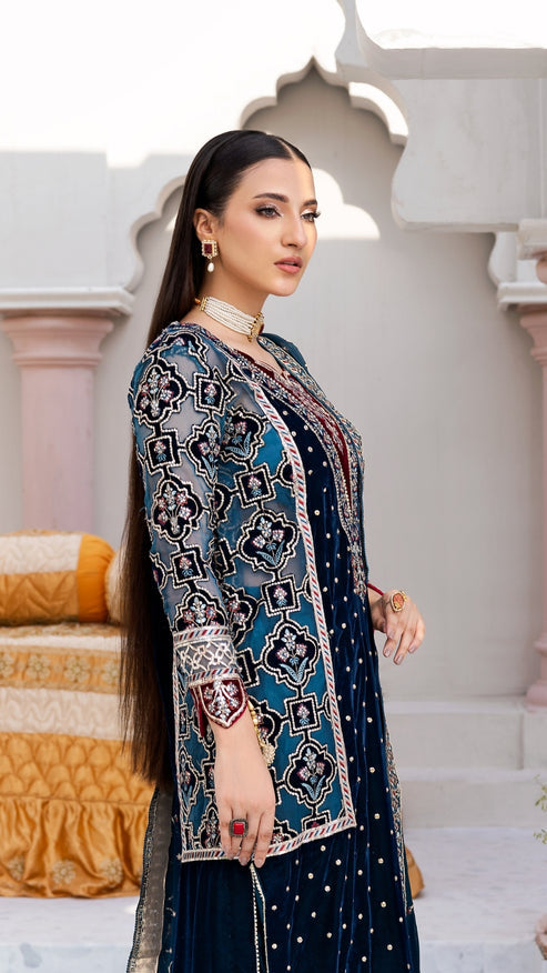 Zebtan | Andaz e Makhmal | ZAM-08 by Zebtan - Designer Dress - Type: Ladies Clothes - Available at Libayah - 100% Original