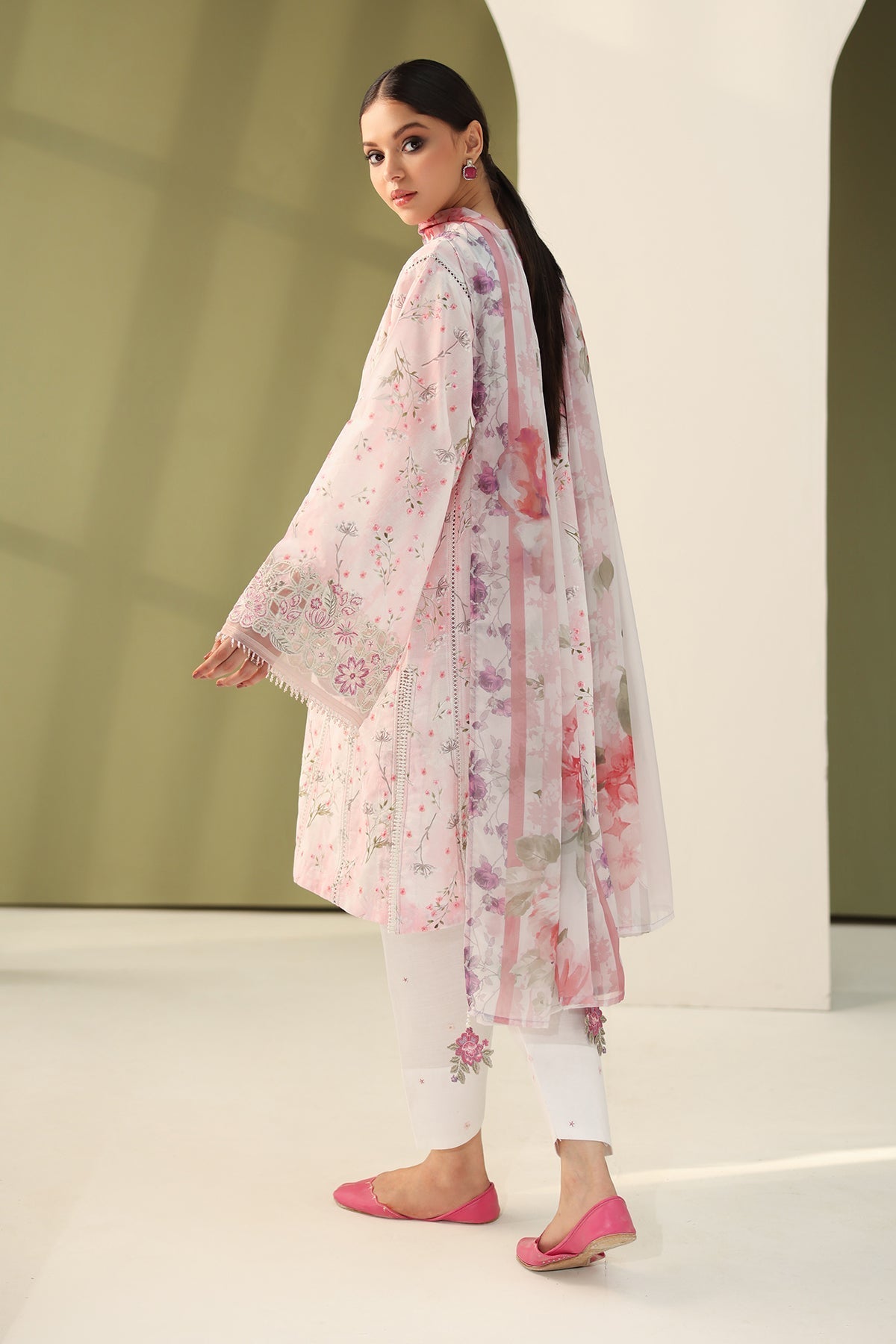 Baroque | Eid Printique | EMBROIDERED PRINTED LAWN UF-4180 by Baroque - Designer Dress - Type: Ladies Clothes - Available at Libayah - 100% Original