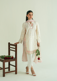 Zarqash | Whispers of Summer | IVORY POISE - Designer Dress - Type : Ladies Clothes - Available at Libayah - 100% Original