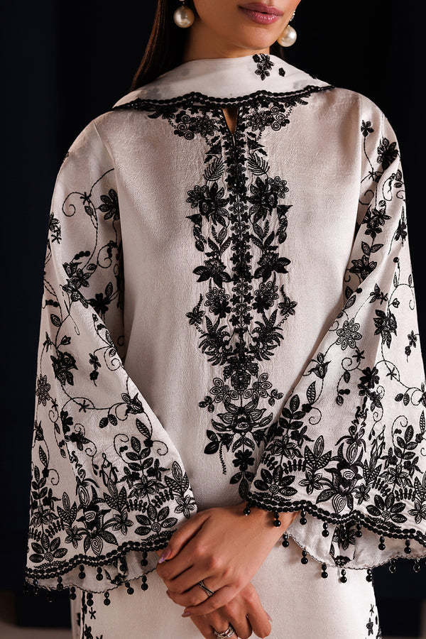 Baroque | Formals Collection | EMBROIDERED JACQUARD SILK UF-4442 by Baroque - Designer Dress  - Type : Ladies Clothes - Available at Libayah - 100% Original 