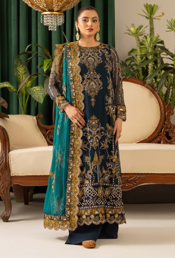 Humdum | Chiffon Collection | HOC - D04 by Humdum - Designer Dress - Type: Ladies Clothes - Available at Libayah - 100% Original