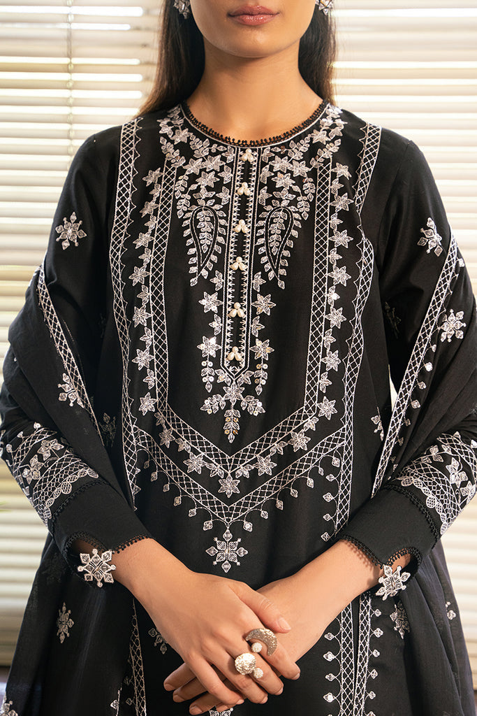 Cross Stitch | Mahiri Embroidered Lawn 24 | BLACK ORCHID by Cross Stitch - Designer Dress - Type: Ladies Clothes - Available at Libayah - 100% Original