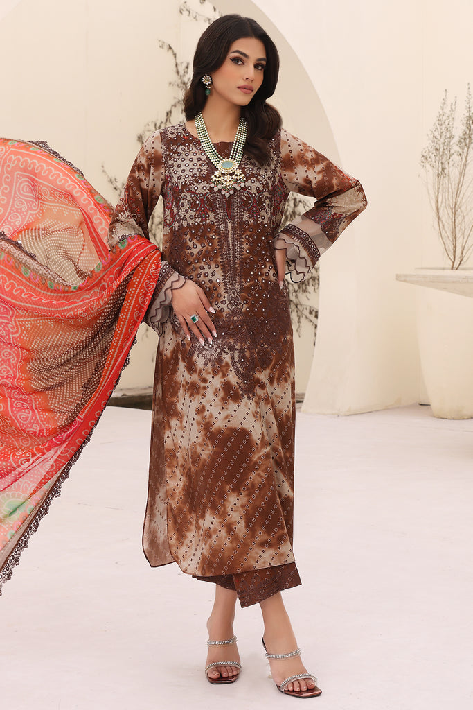 Charizma | Naranji Embroidered Lawn 24 | CN4-008 by Charizma - Designer Dress - Type: Ladies Clothes - Available at Libayah - 100% Original