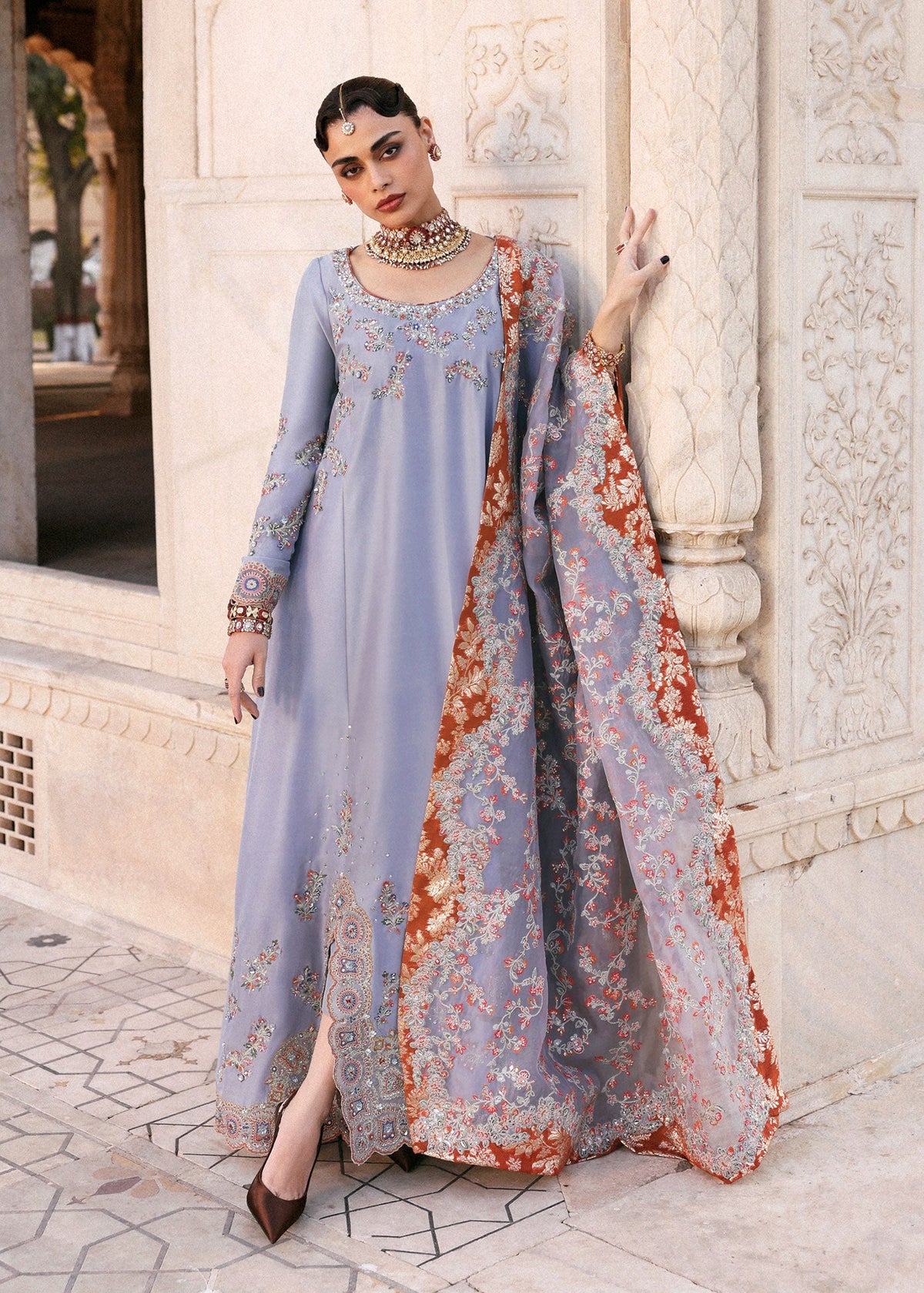 Hussain Rehar | Luxury Pret AW 25 | Periwina by Hussain Rehar - Designer Dress  - Type : Ladies Clothes - Available at Libayah - 100% Original 