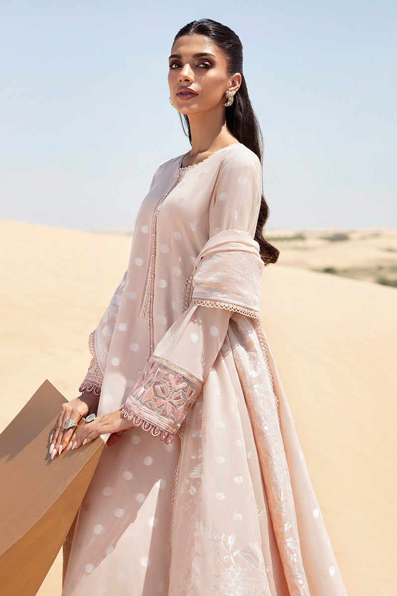 Cross Stitch | Eid Lawn 24 | DUSTY ROSE by Cross Stitch - Designer Dress - Type: Ladies Clothes - Available at Libayah - 100% Original