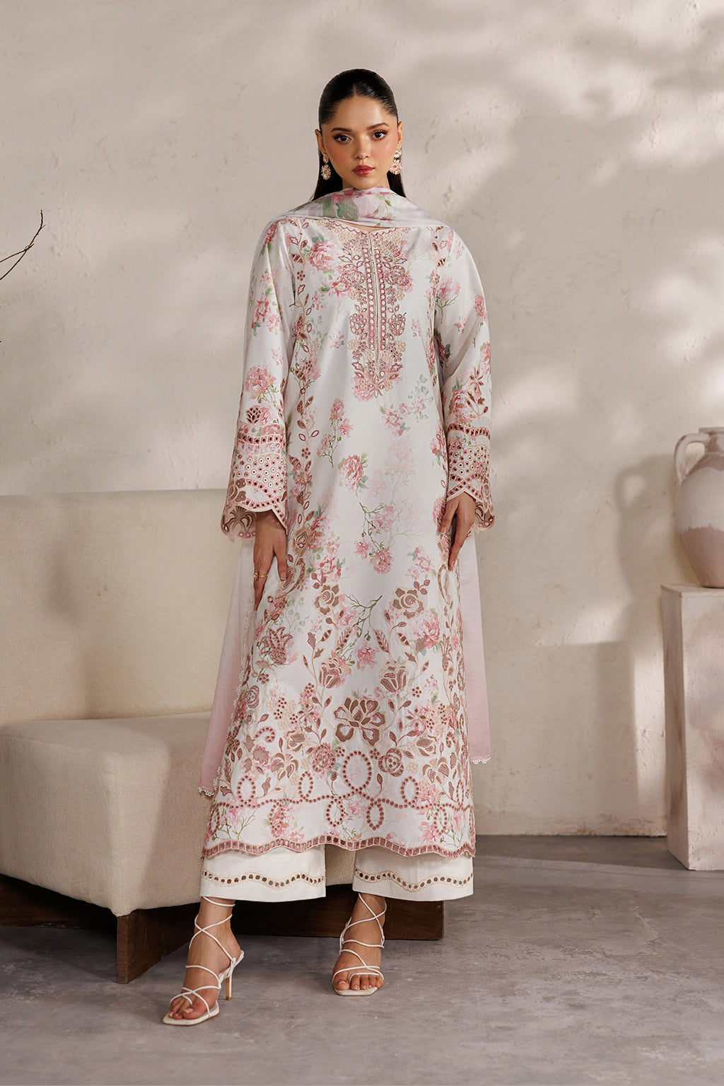 Iznik | Festive lawn 26 | IBE-04 Embroidered Lawn by Iznik - Designer Dress  - Type : Ladies Clothes - Available at Libayah - 100% Original 