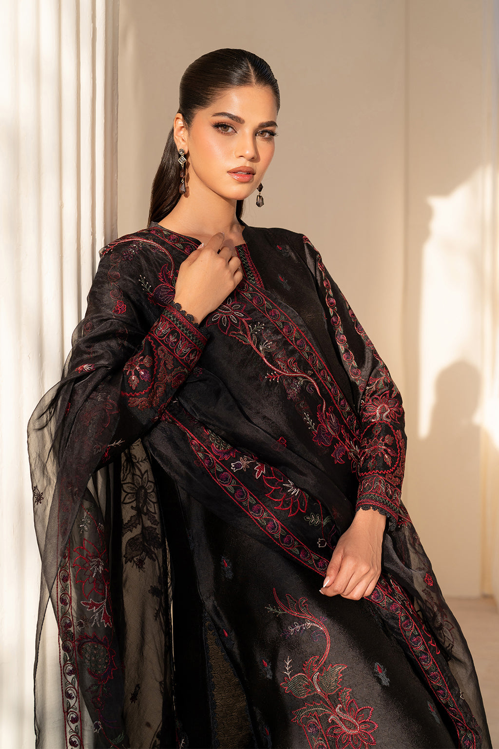 Iznik | Festive Formal | UE-434 Embroidered Pure silk by Iznik - Designer Dress  - Type : Ladies Clothes - Available at Libayah - 100% Original 