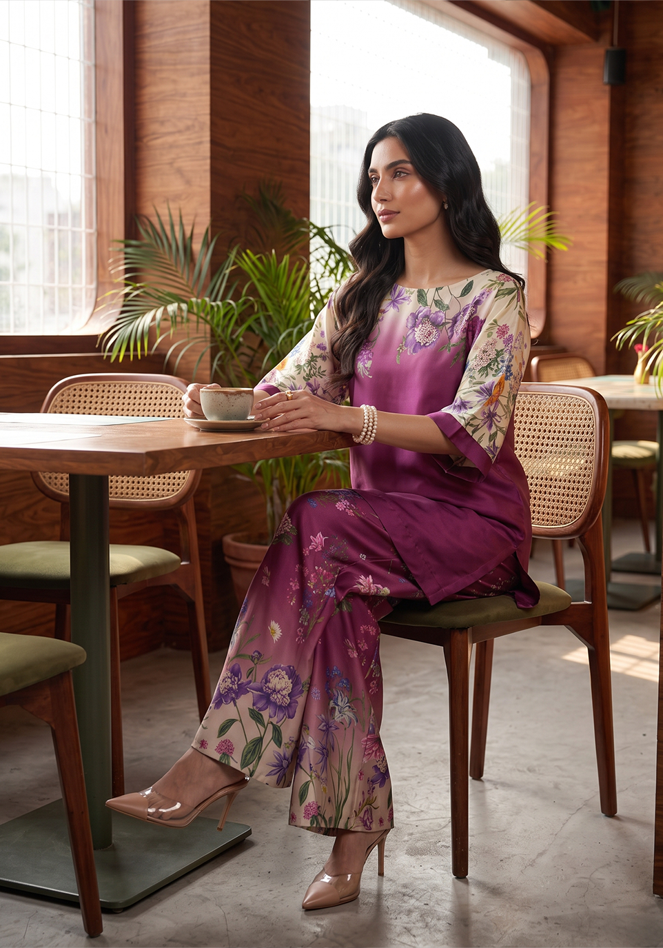 Zarqash | Silk Edit 26 | Mulberry Garden by Zarqash - Designer Dress  - Type : Ladies Clothes - Available at Libayah - 100% Original 