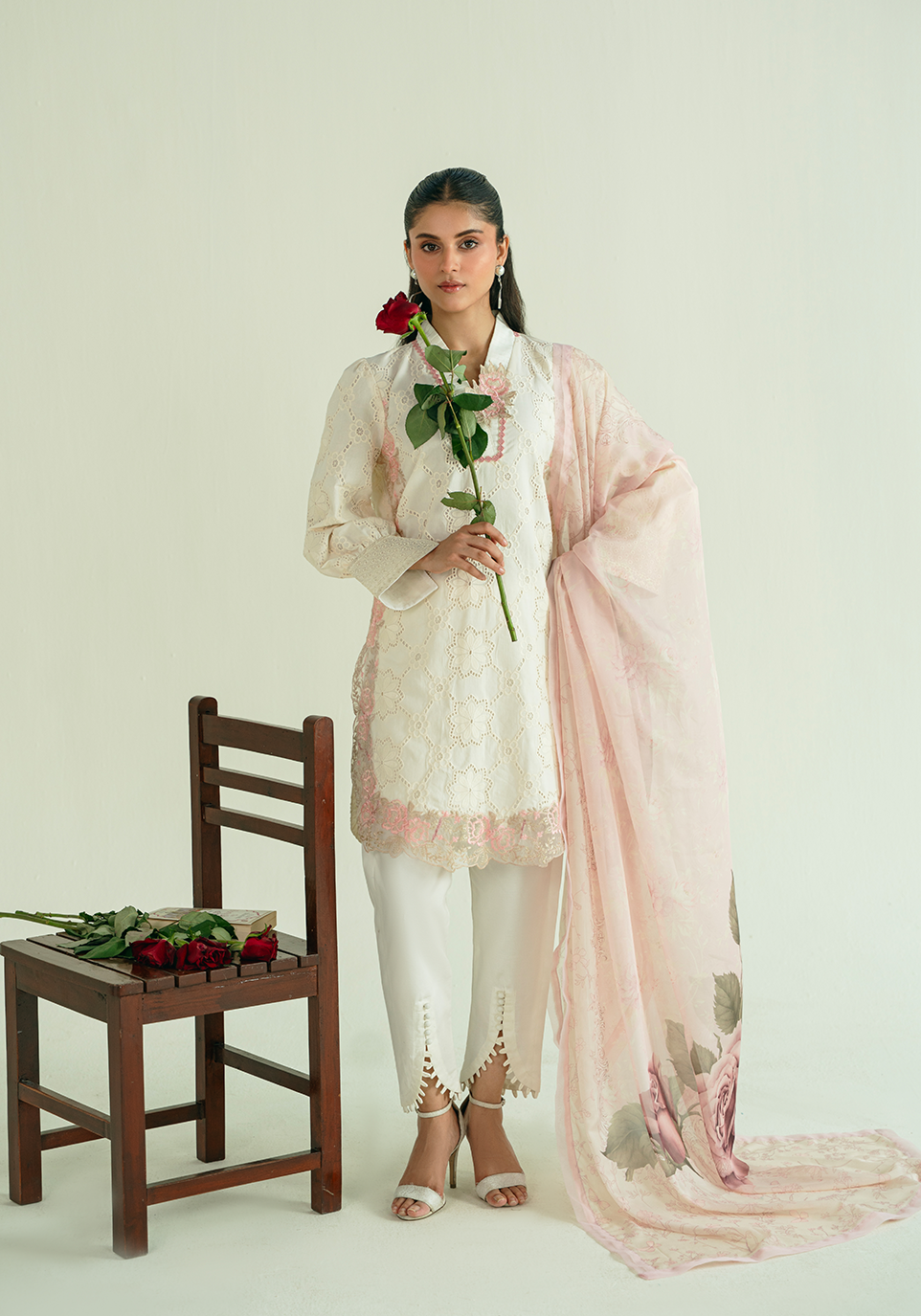 Zarqash | Whispers of Summer | IVORY POISE - Designer Dress - Type : Ladies Clothes - Available at Libayah - 100% Original
