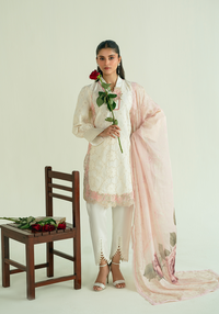 Zarqash | Whispers of Summer | IVORY POISE - Designer Dress - Type : Ladies Clothes - Available at Libayah - 100% Original