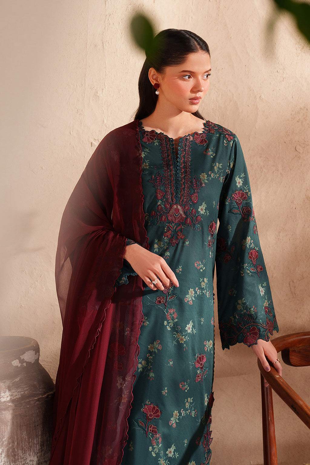 Iznik | Eid lawn | EL-11 Embroidered Lawn by Iznik - Designer Dress  - Type : Ladies Clothes - Available at Libayah - 100% Original 