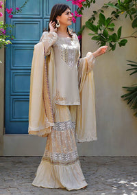 Afrozeh | Basic Pret 26 RTW | NACRE by Afrozeh - Designer Dress  - Type : Ladies Clothes - Available at Libayah - 100% Original 