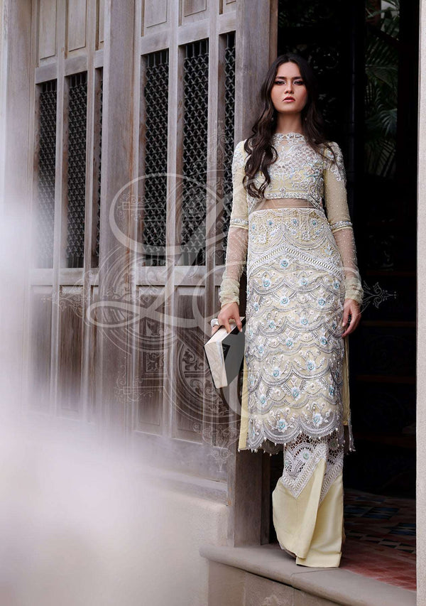 Afrozeh | Basic Pret 26 RTW | NACRE by Afrozeh - Designer Dress  - Type : Ladies Clothes - Available at Libayah - 100% Original 