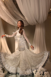 Musferah Saad | Casa Blance | Ivory Serenade by Musferah Saad - Designer Dress  - Type : Ladies Clothes - Available at Libayah - 100% Original 