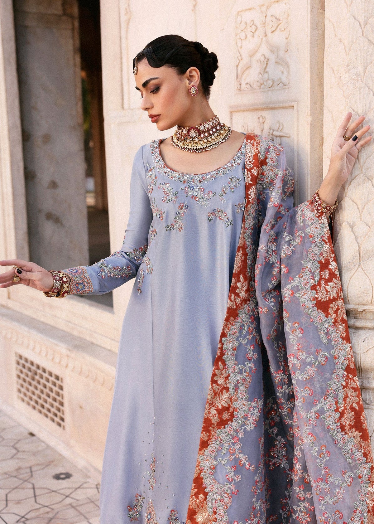 Hussain Rehar | Luxury Pret AW 25 | Periwina by Hussain Rehar - Designer Dress  - Type : Ladies Clothes - Available at Libayah - 100% Original 